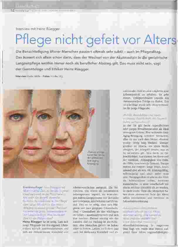 Vorschauseite 1: Pflege nicht gefeit vor Altersdiskriminierung
