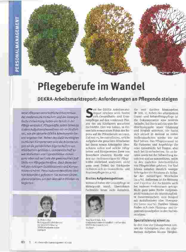 Vorschauseite 1: DEKRA-Arbeitsmarktreport: Anforderungen an Pflegende steigen