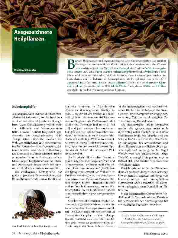 Vorschauseite 1: Ausgezeichnete Heilpflanzen