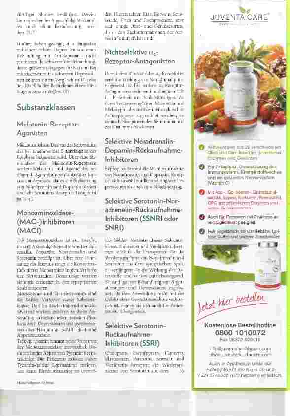 Vorschauseite 2: Antidepressiva Wissenswertes für die Naturheilpraxis