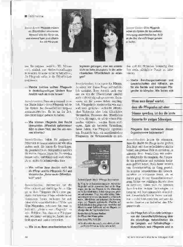 Vorschauseite 4: Es kommt darauf an, genau zu wissen, was man wie sagen willDer Pflege eine Stimme geben