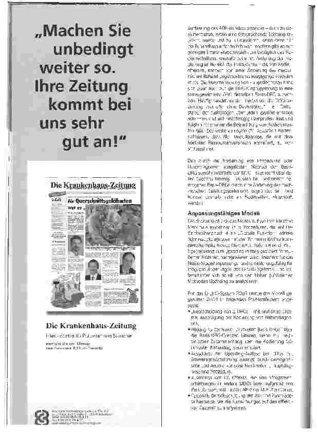 Vorschauseite 2: Upcoding auf Basis der G-DRG 2005Elementarer Bestandteil der Budget-und Entgeltverhandlungen 2006