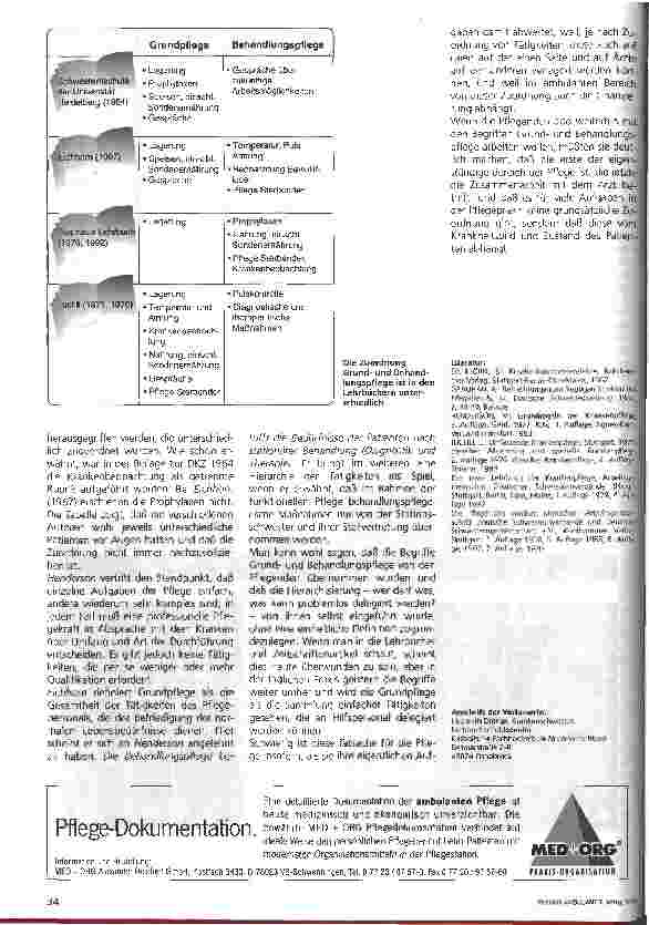 Vorschauseite 3: Grundund Behandlungspflege: Zwei Begriffe - in oder out?
