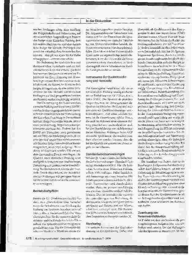 Vorschauseite 4: Nichtkommerzielle klinische Prüfung - wer wird Sponsor?