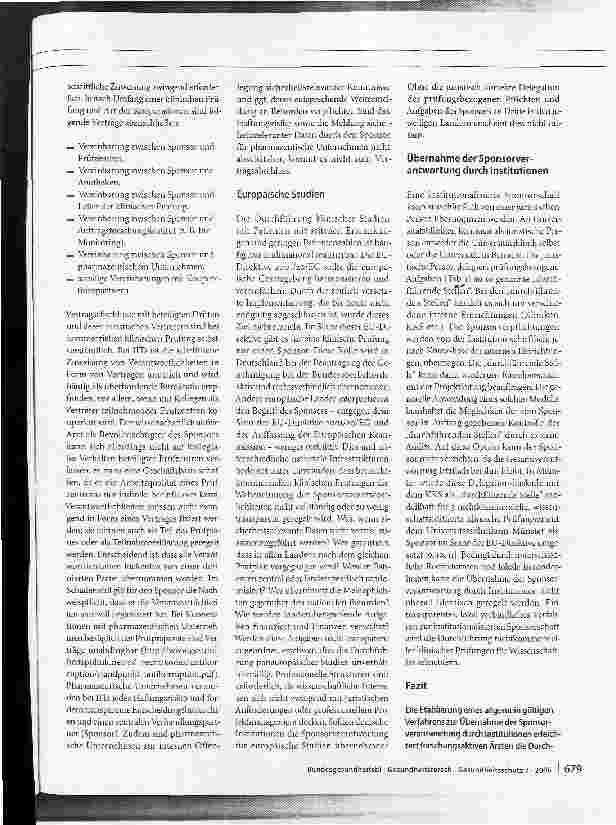 Vorschauseite 5: Nichtkommerzielle klinische Prüfung - wer wird Sponsor?