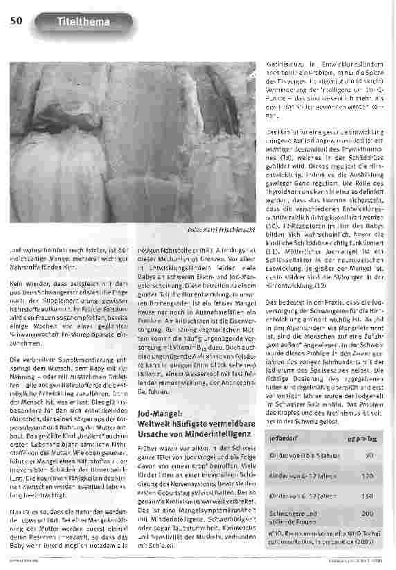 Vorschauseite 3: Brainfood für Mutter und BabyDie Ernährung des Babys sowie der Frau während Schwangerschaft und Stillzeit beeinflussen die Hirnentwicklung des Kindes entscheidend