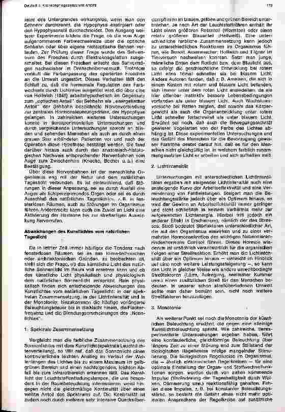 Vorschauseite 2: Die Bedeutung des Lichtes für Mensch und Tier aus medizinischer Sicht