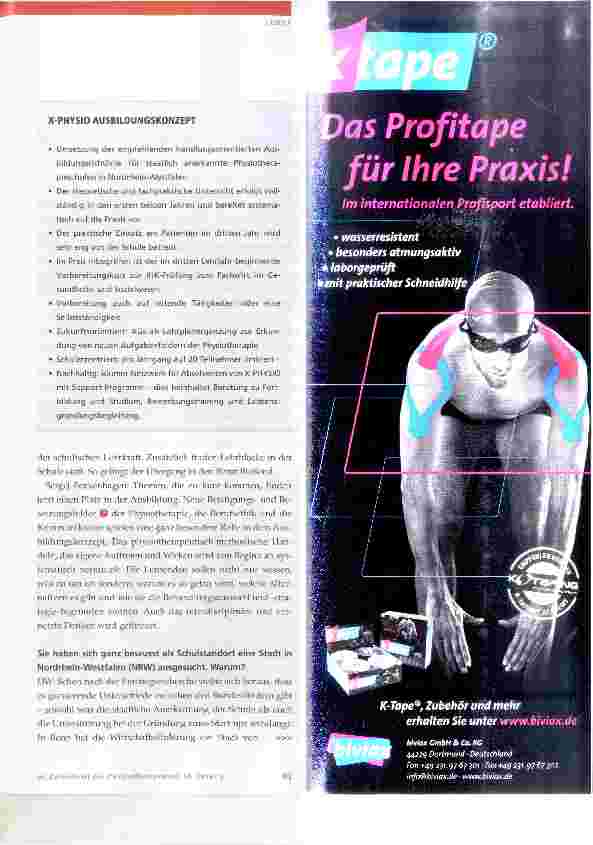 Vorschauseite 2: Physiotherapieausbildung und betriebswirtschaftliches Know-how