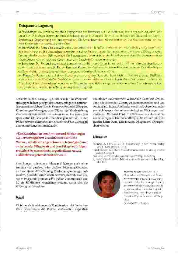 Vorschauseite 3: Massage und Aromen: Anregen, beruhigen und entspannen