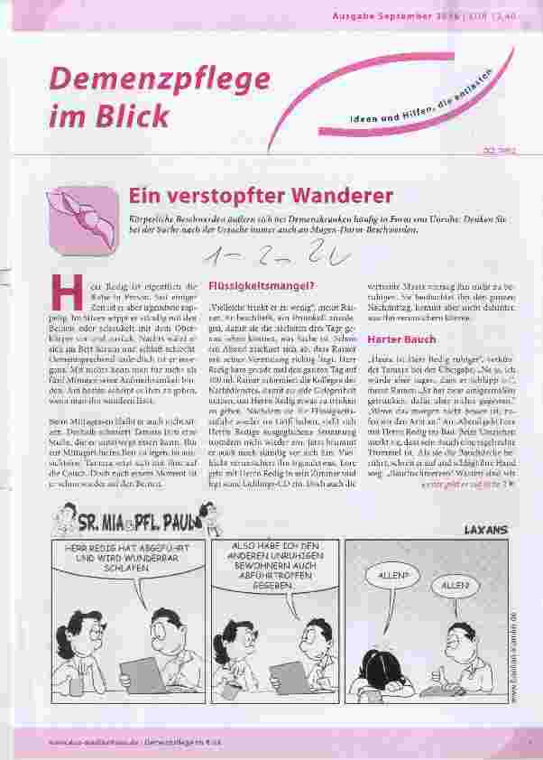 Vorschauseite 1: Ein verstopfter Wanderer