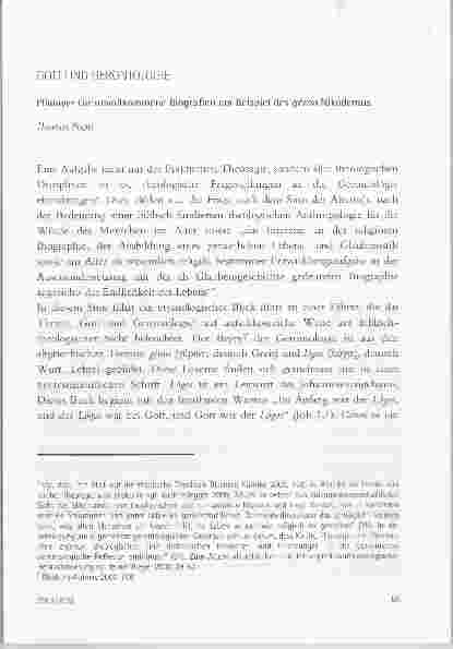 Vorschauseite 1: GOTT UND GERONTOLOGIE