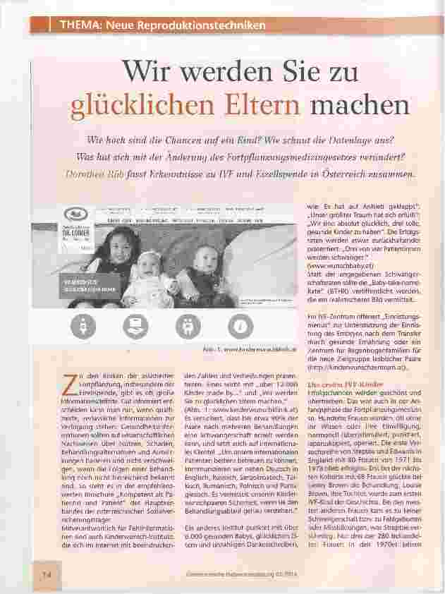 Vorschauseite 1: Wir werden Sie zu glücklichen Eltern machen