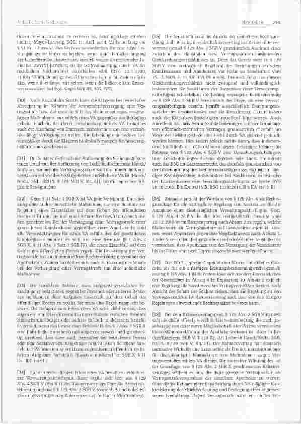 Vorschauseite 4: Krankenversieherung - Krankenkasse - Apothekerin - Verhängung einer Vertragsstrafe wegen Falschabrechnung durch Verwaltungsakt - Ausschluss einer echten Leistungsklage
