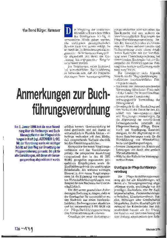 Vorschauseite 1: Anmerkungen zur Buchführungsverordnung