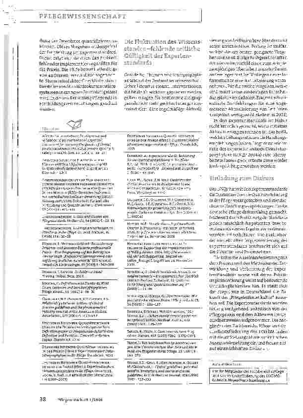 Vorschauseite 5: > Kritische Stellungnahme zu den Expertenstandards in der Pflege:Chancen für die Qualitätsentwicklung nutzen
