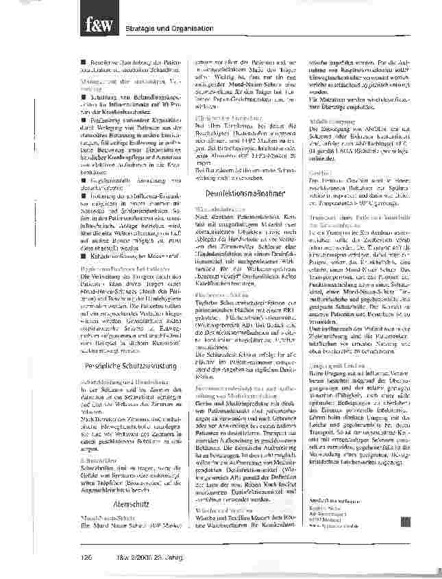 Vorschauseite 3: Todesvirus auf Rügen nachgewiesenKatastrophenmanagementvon Krankenhäusern bei Verdachtauf Vogelgrippe