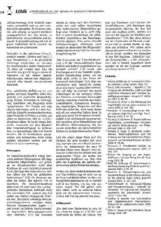 Vorschauseite 3: Der Tod - persona non grata auf der Intensivstation