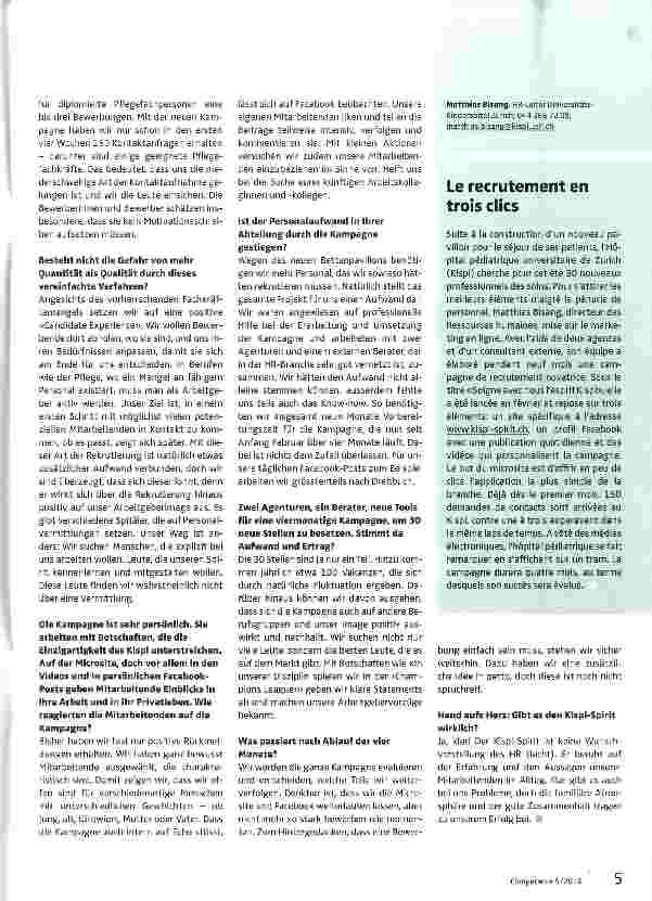 Vorschauseite 2: Der Kispi-Spirit ist keine Wunschvorstellung des HR
