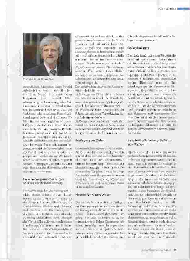 Vorschauseite 2: Systemische Risikobewertung und Risikomanagement