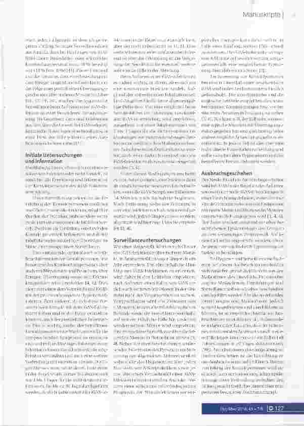 Vorschauseite 4: Aktuelle Strategien des Hygienemanagements von invasiven A-Streptokokkeninfektionen im Krankenhaus