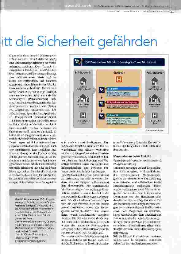 Vorschauseite 2: Wenn Spitaleintritt und -austritt die Sicherheit gefährden