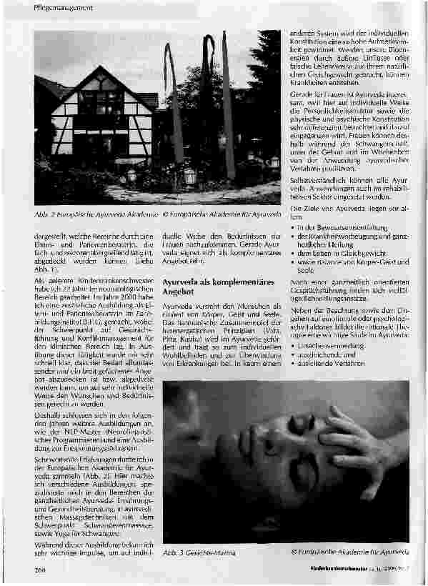 Vorschauseite 2: Elternund Patientenberatung gekoppelt mit komplementären Angeboten in der Gynäkologie und Geburtshilfe