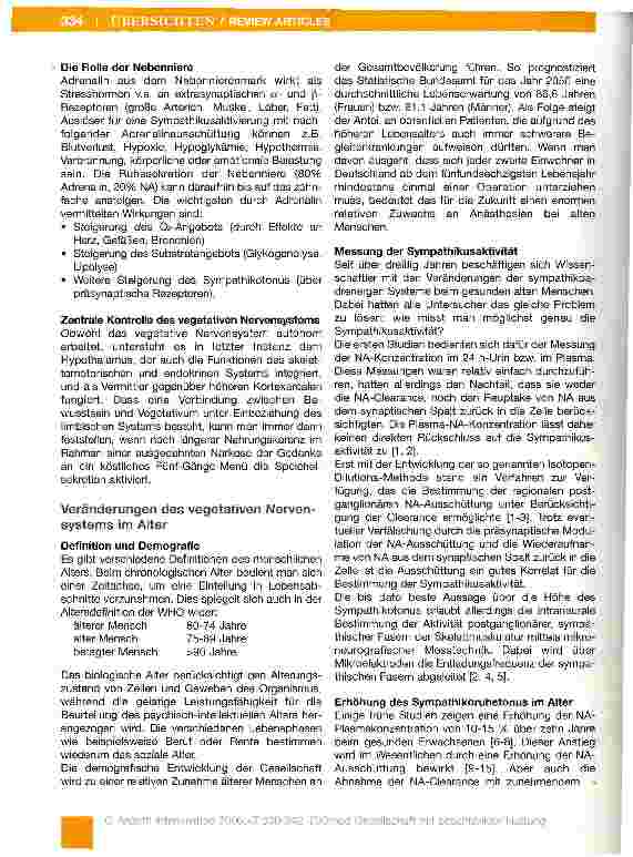 Vorschauseite 4: Veränderungen des vegetativen Nervensystemsim Laufe des Lebens
