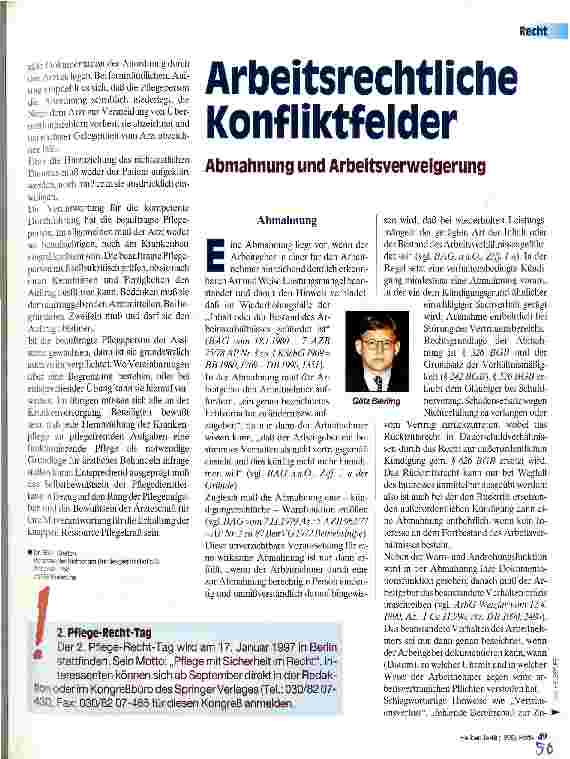 Vorschauseite 1: Arbeitsrechtliche Konfliktfelder