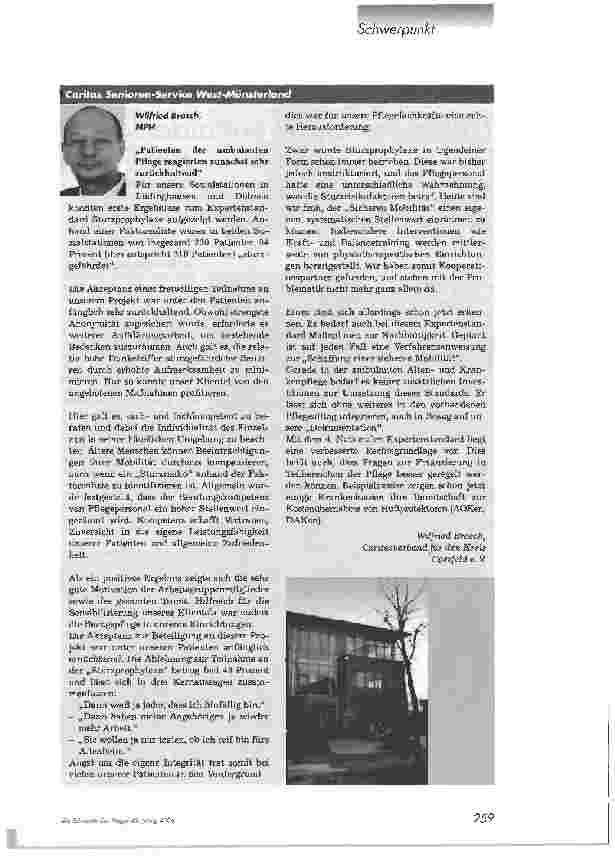 Vorschauseite 6: Expertenstandard SturzprophylaxeWie hat die Implementierung geklappt?