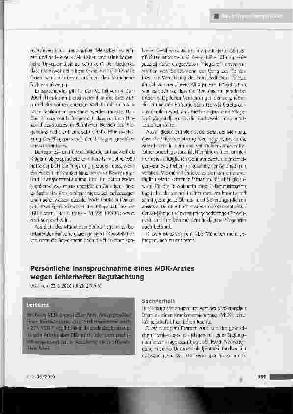 Vorschauseite 2: Beweislastverteilung bei einem Sturzereignis