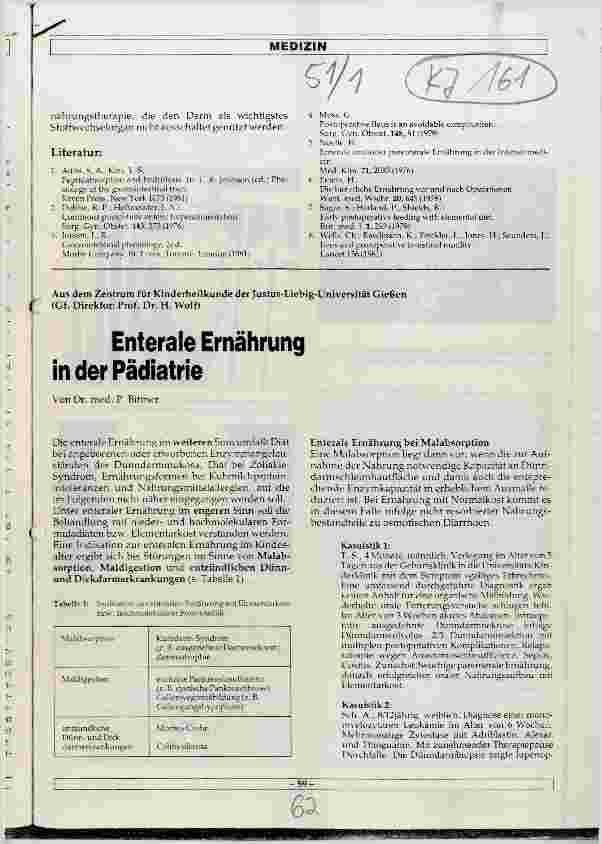 Vorschauseite 1: Enterale Ernährung in der Pädiatrie