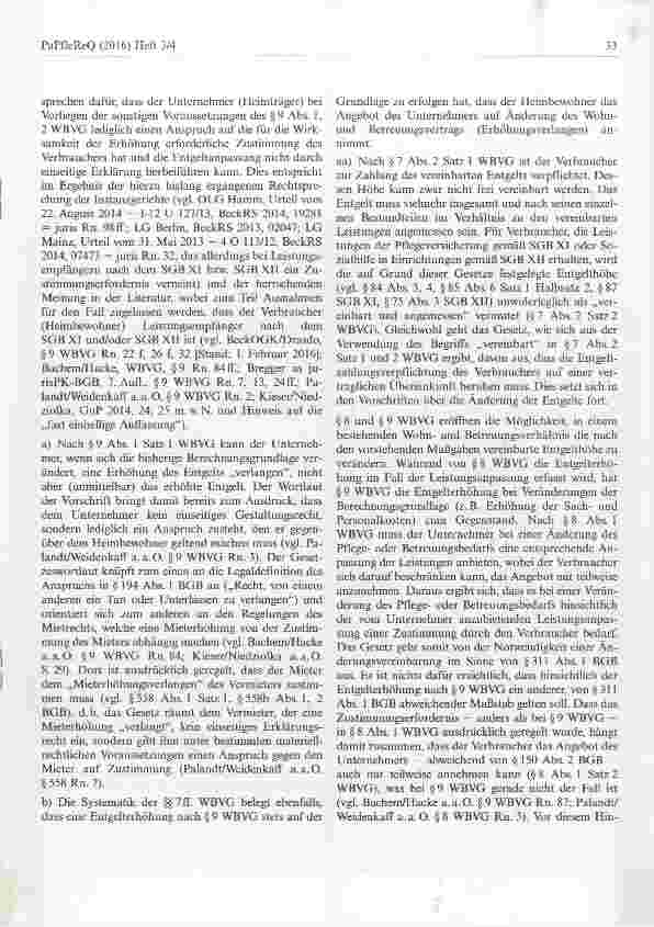 Vorschauseite 4: Betreiber von Pflegeheimen dürfen Preise nicht einseitig und ohneZustimmung der Bewohner erhöhen