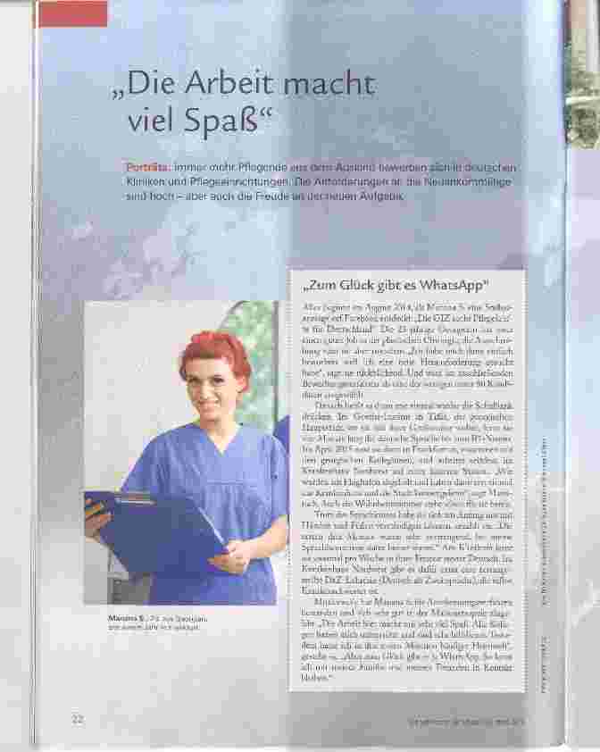 Vorschauseite 1: Die Arbeit macht viel Spaß