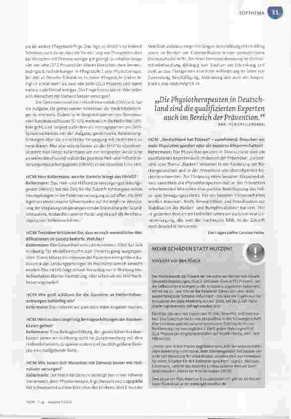 Vorschauseite 2: Wir sehen hier eine Unterversorgung