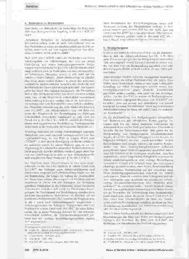 Vorschauseite 4: Arbeitsverhältnis oder öffentlich-rechtliches Rechtsverhältnis