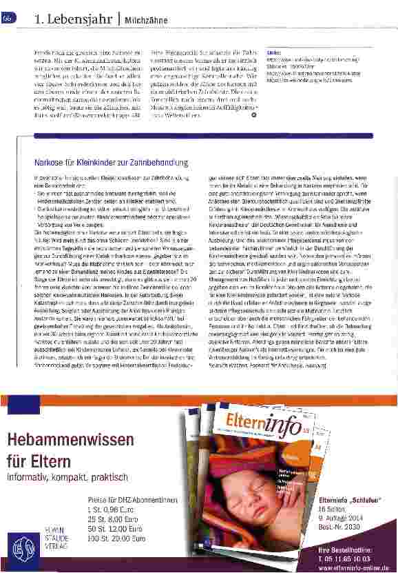 Vorschauseite 3: Karies durch Stillen?
