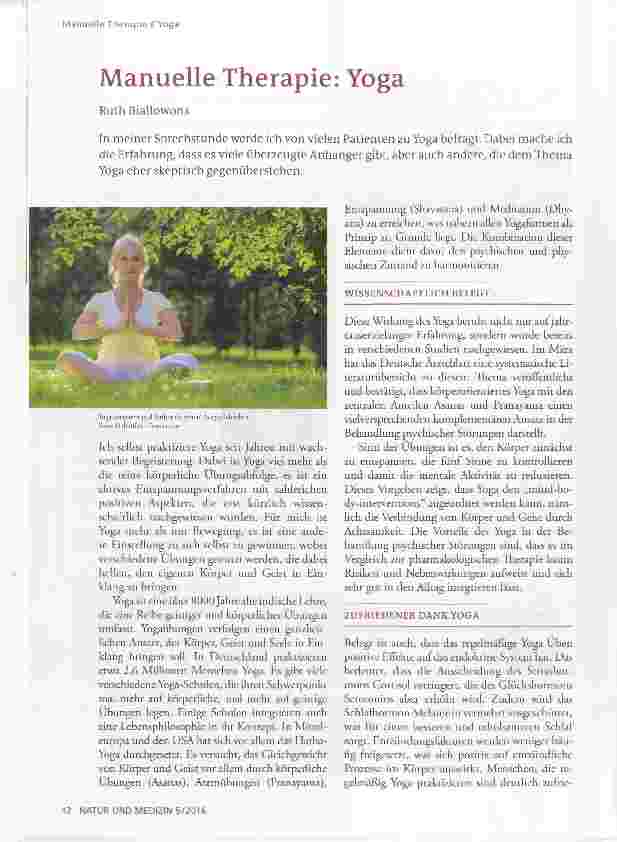 Vorschauseite 1: Manuelle Therapie: Yoga