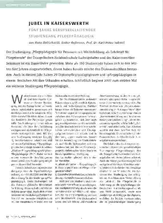 Vorschauseite 1: JUBEL IN KAISERSWERTH
