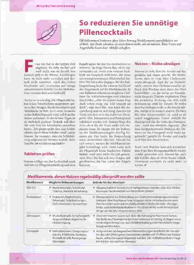 Vorschauseite 1: So reduzieren Sie unnötige Pillencocktails