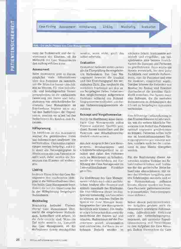Vorschauseite 2: Das Zusammenspiel Fünf Jahre Frankfurter Case Management