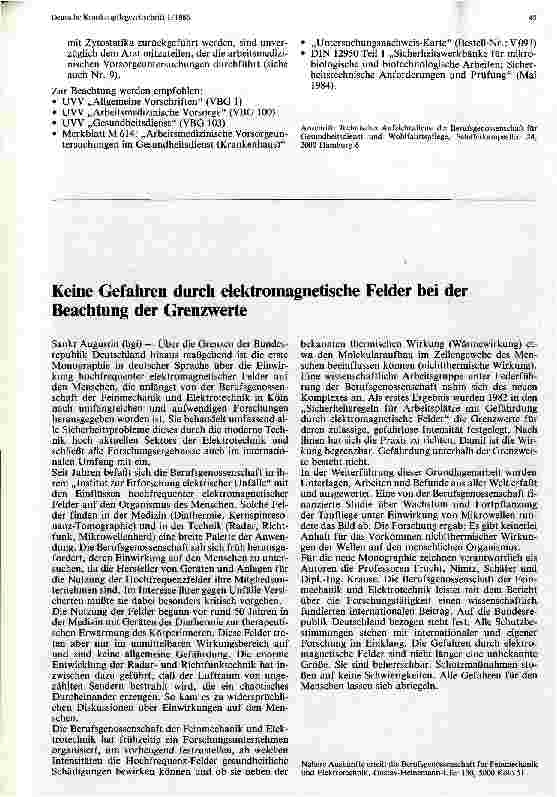 Vorschauseite 3: Sichere Handhabung von Zytostatika