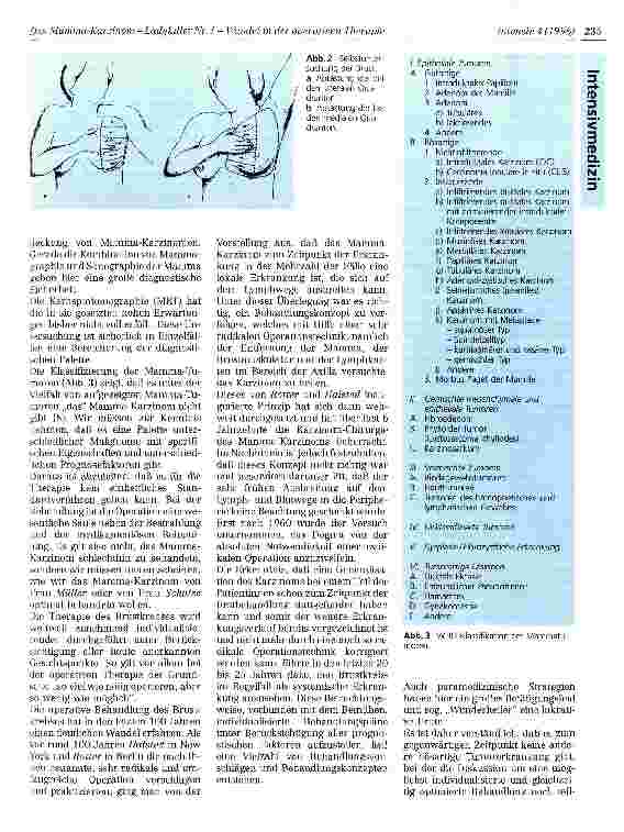 Vorschauseite 2: Das Mamma-Karzinom - Ladykiller Nr.1 - Wandel in der operativen Therapie