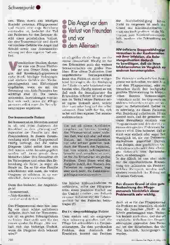 Vorschauseite 2: Aids - Ein Problem für Pflegende?