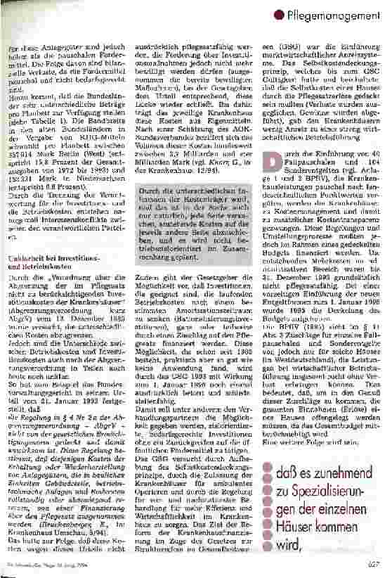 Vorschauseite 5: Die duale Finanzierung im Krankenhaus