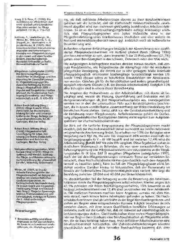 Vorschauseite 6: Pflegeausbildung, Praxiserfahrunq. Studium und dann. .. ?!