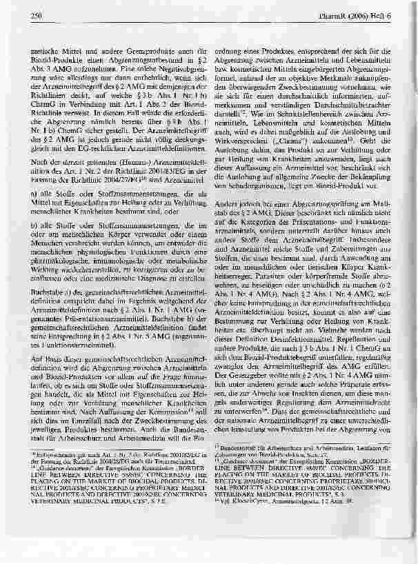Vorschauseite 4: Abgrenzung einmal anders:Zur Unterscheidung der Arzneimittel und kosmetischen Mittelvon Biozid-Produkten