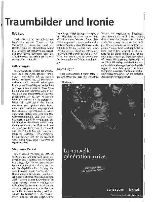 Vorschauseite 2: Sprache der Werbefotos - Symbole, Klischees, Traumbilder und Ironie