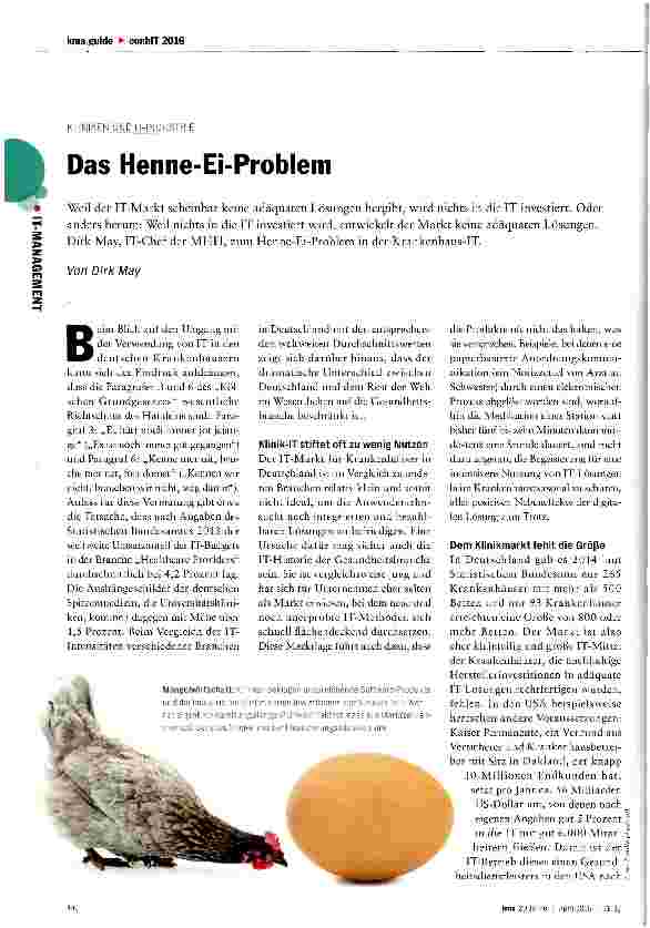 Vorschauseite 1: Das Henne-Ei-Problem