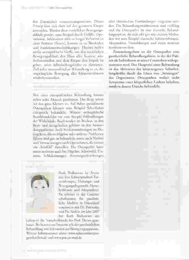 Vorschauseite 2: Manuelle Medizin: Die Osteopathie