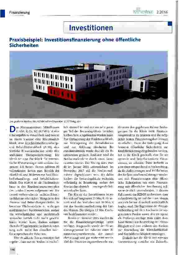 Vorschauseite 1: Praxisbeispiel: Investitionsfinanzierung ohne öffentliche Sicherheiten